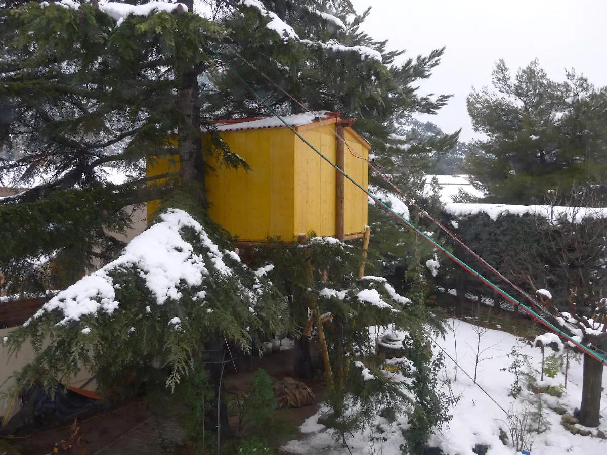 CABANE perchée dans les arbres et terrasse ensoleillée Robion